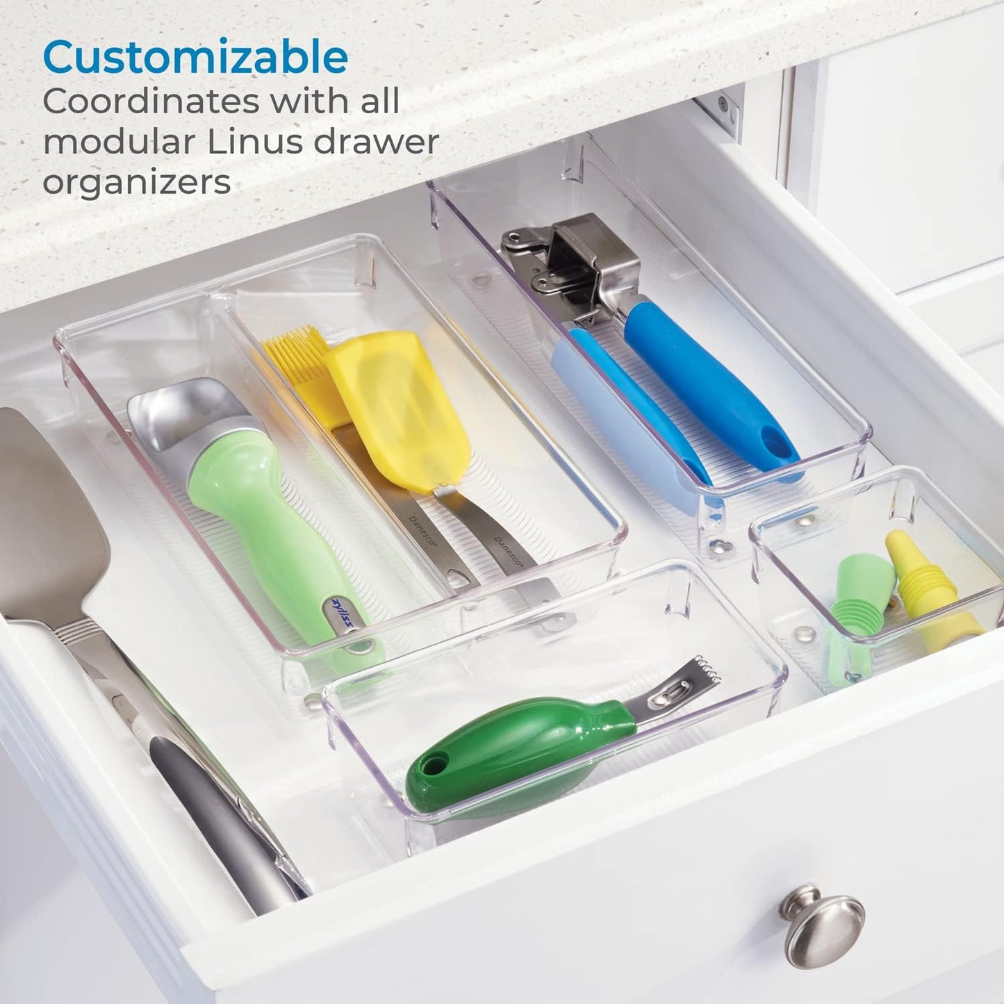 Organiz. utensilios cocina plástico 3.8x10.5"