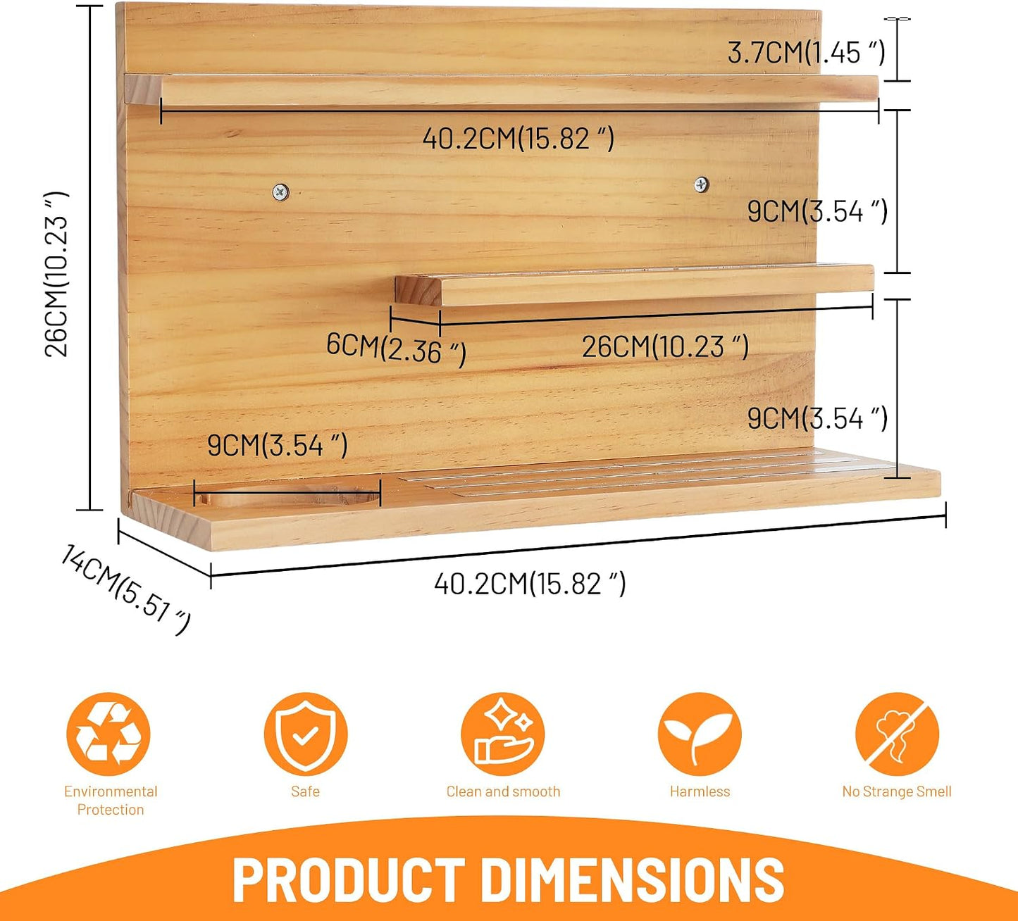 Organiz. figuras Tonie 3 niveles madera pino