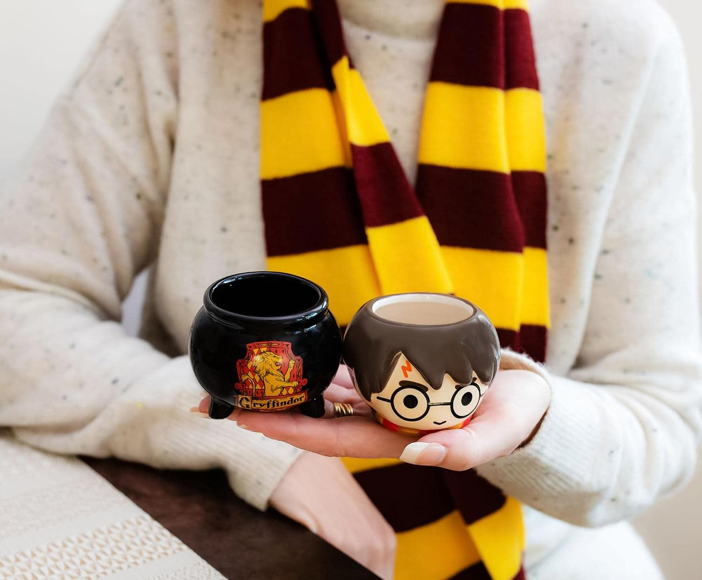 Set 2 Tazas Cerámica 3D Gryffindor 3.5oz
