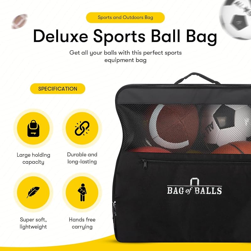 Pelotas deportivas con bolsa y bomba para niños