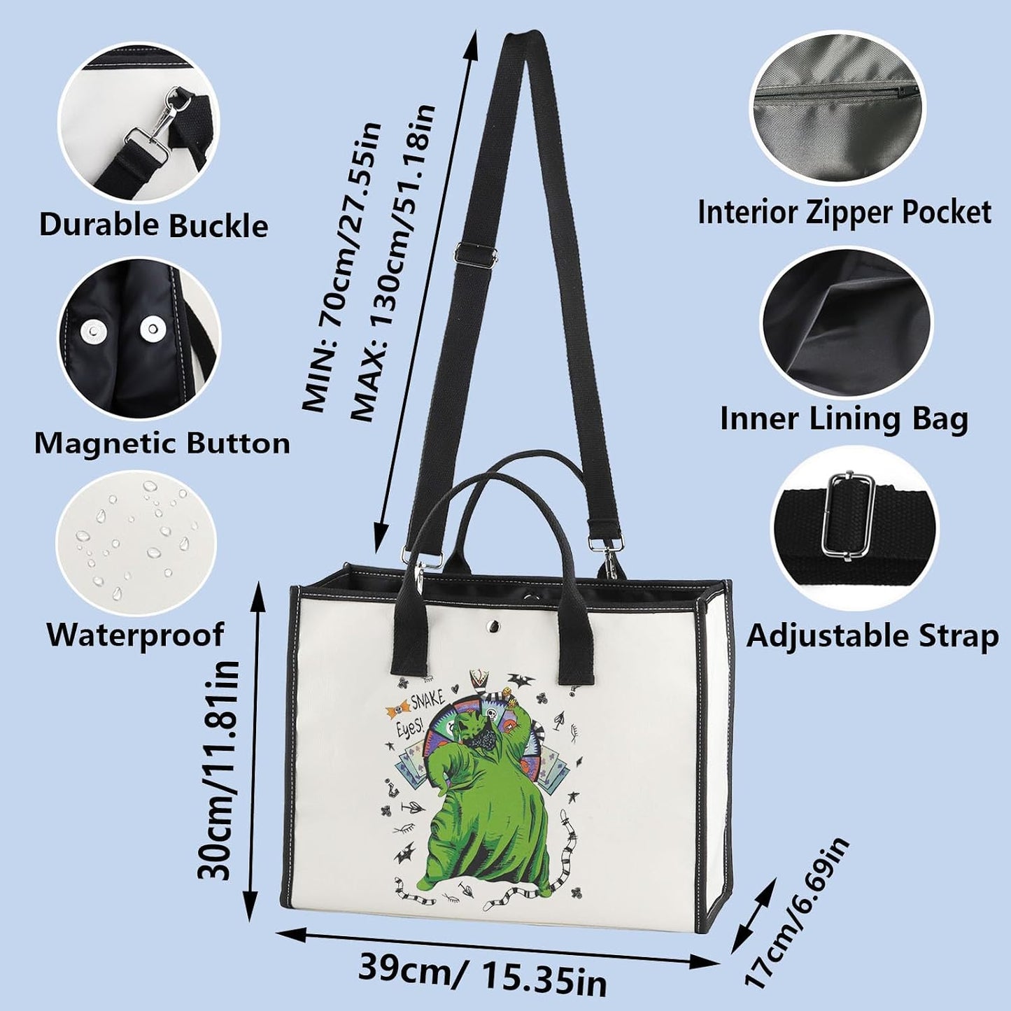 Bolso hombro fantasma merch regalo divertido
