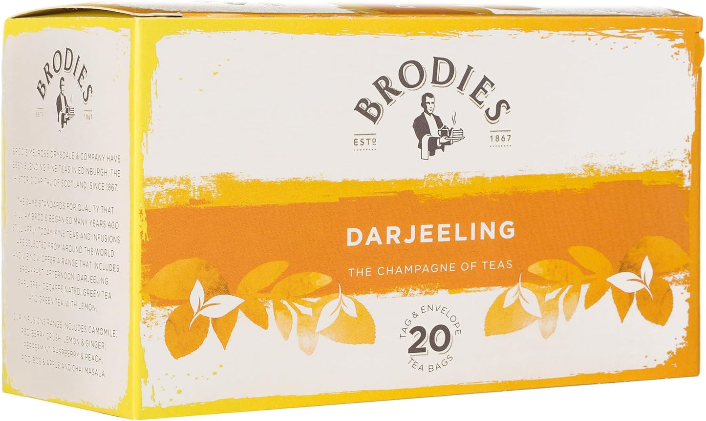 Té Darjeeling importado Escocia 20 bolsas paquete 3