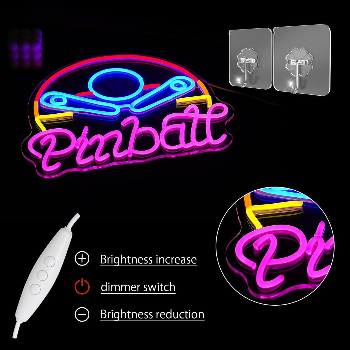 Letrero neón LED USB para set y decoración