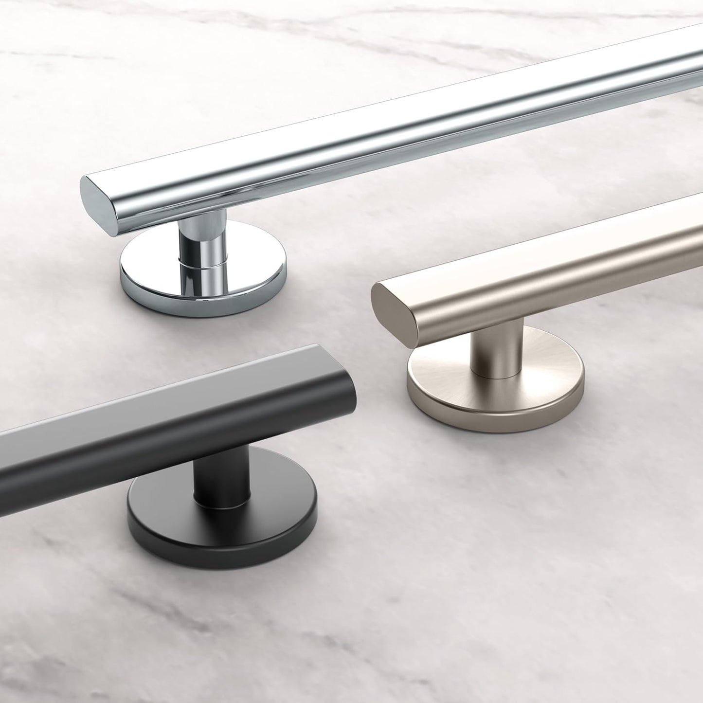 Barra agarre acero inox 18pulg comp Chrome ADA baño
