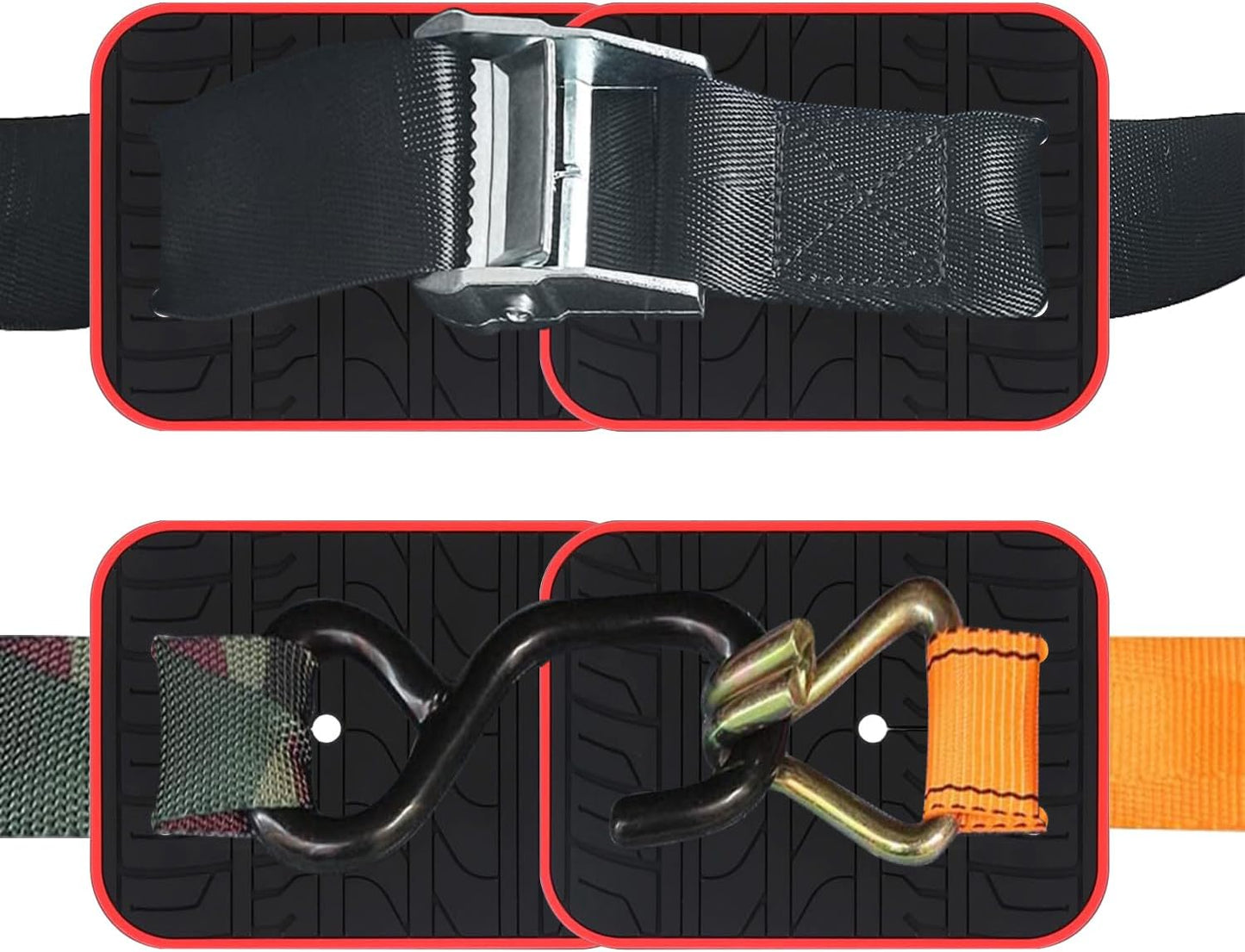 Almohadillas silicona antiderrap para maletero bicicleta