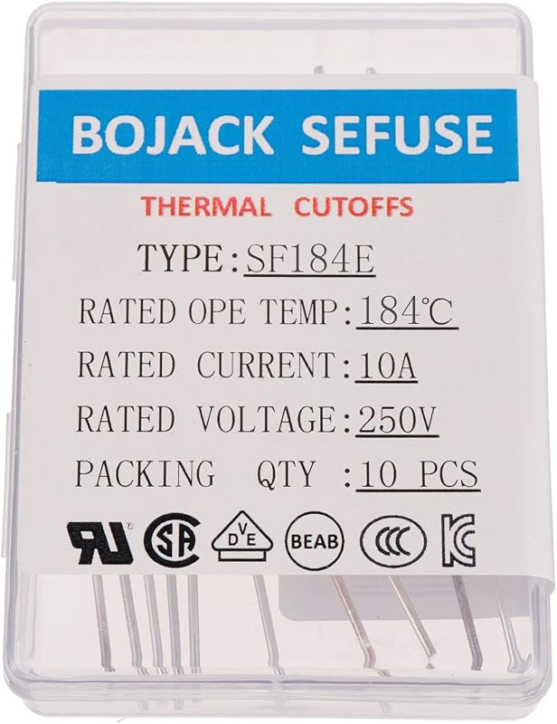 Fusibles térmicos 10A 250V 363.2°F paquete 10