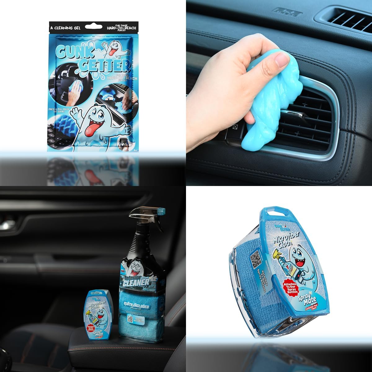 Kit limpieza coche accesorios interior exterior