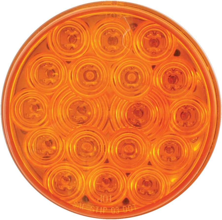 Luz giro 18 LED 4" ámbar parque