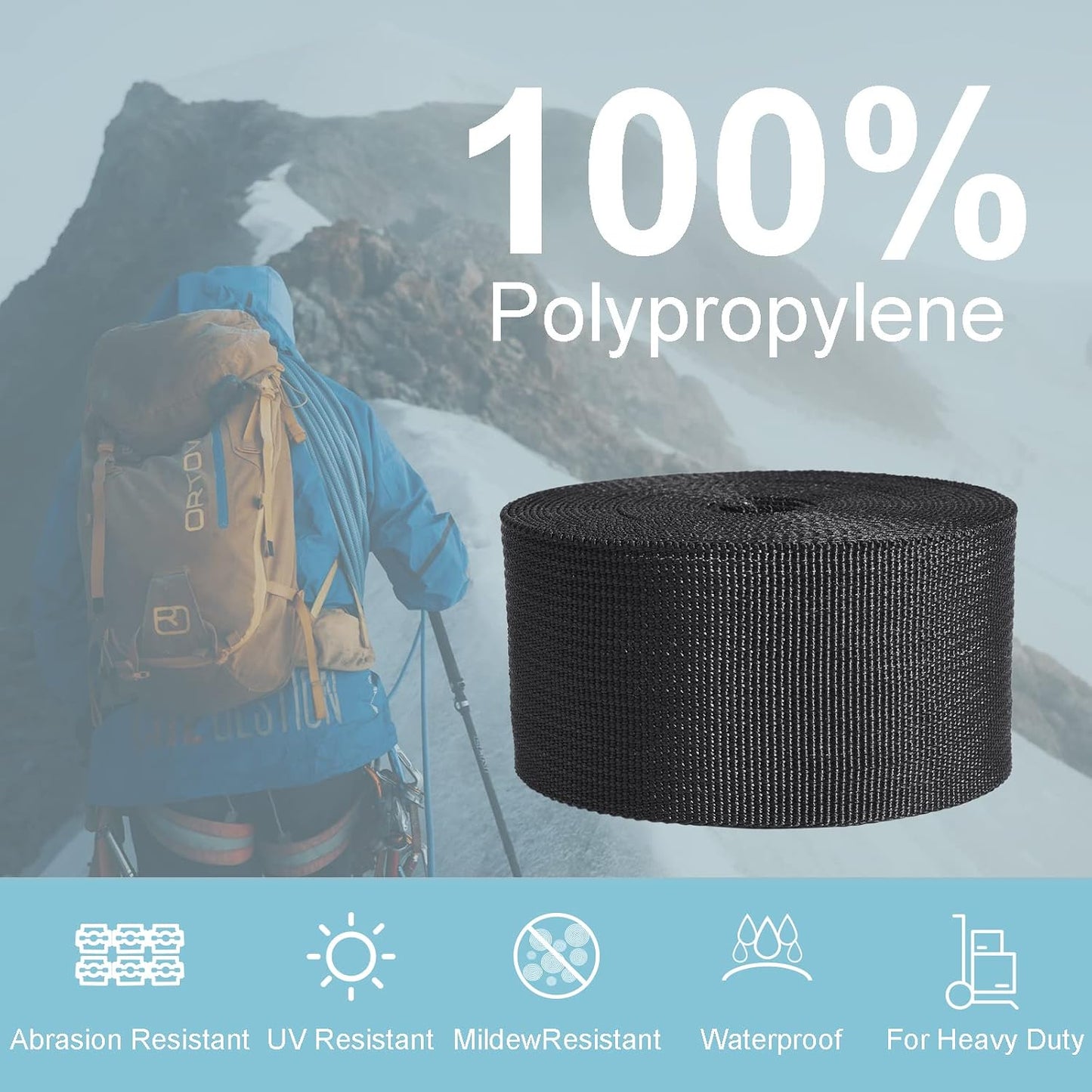 Cintas nylon 3/8-2 pulg 12 yardas para manualidades exteriores