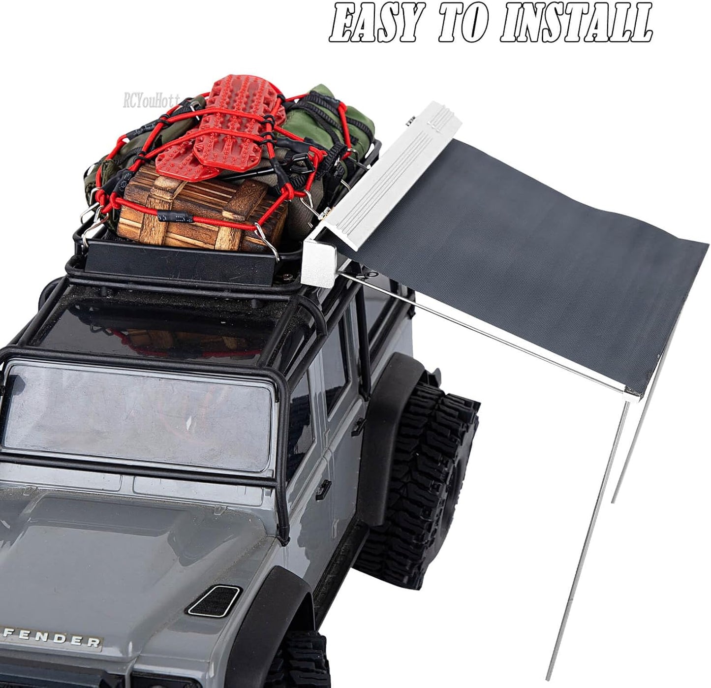 Pzas decoración RC crawler TRX4M SCX24 verde rojo