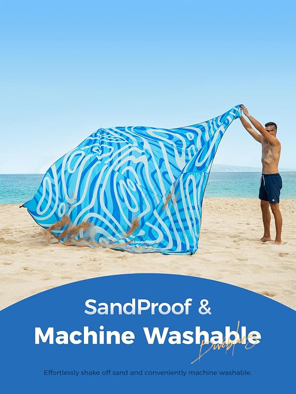 Manta playa extra grande 110x118pulg impermeable para picnic