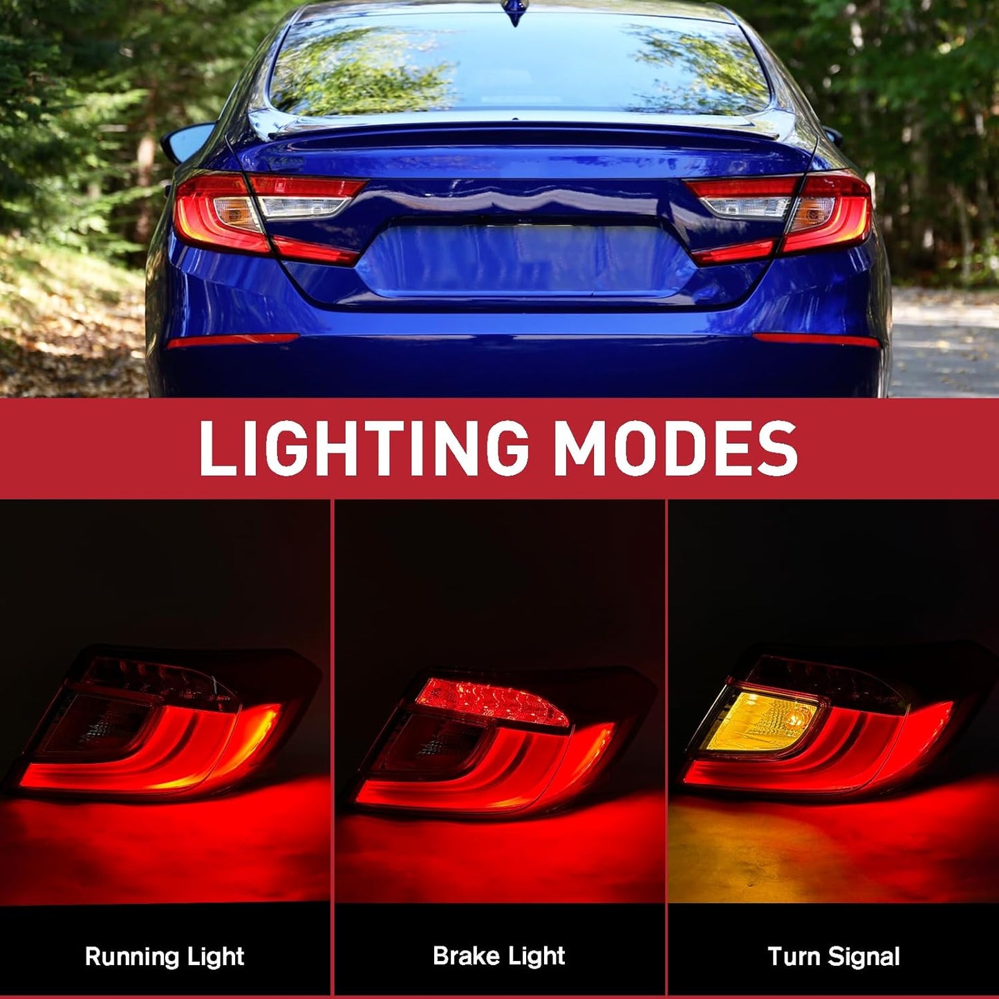 Lámpara trasera LED comp Honda Accord 18-22 lado pasajero