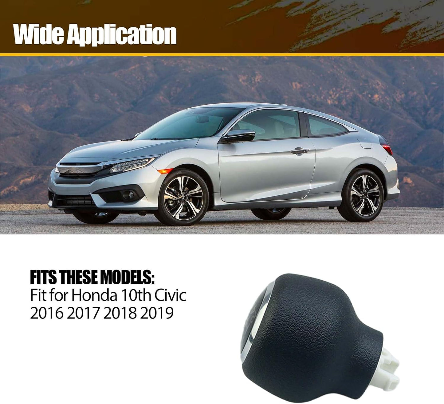 Pomo palanca cambios manual comp Honda Civic