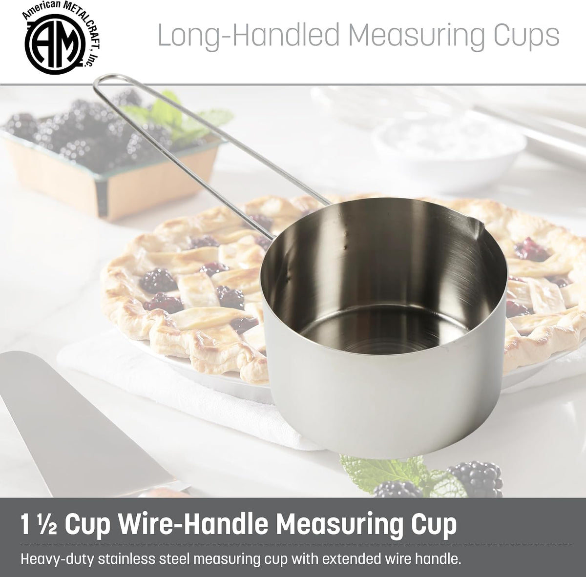 Taza medidora acero inox 1 1/2 tazas