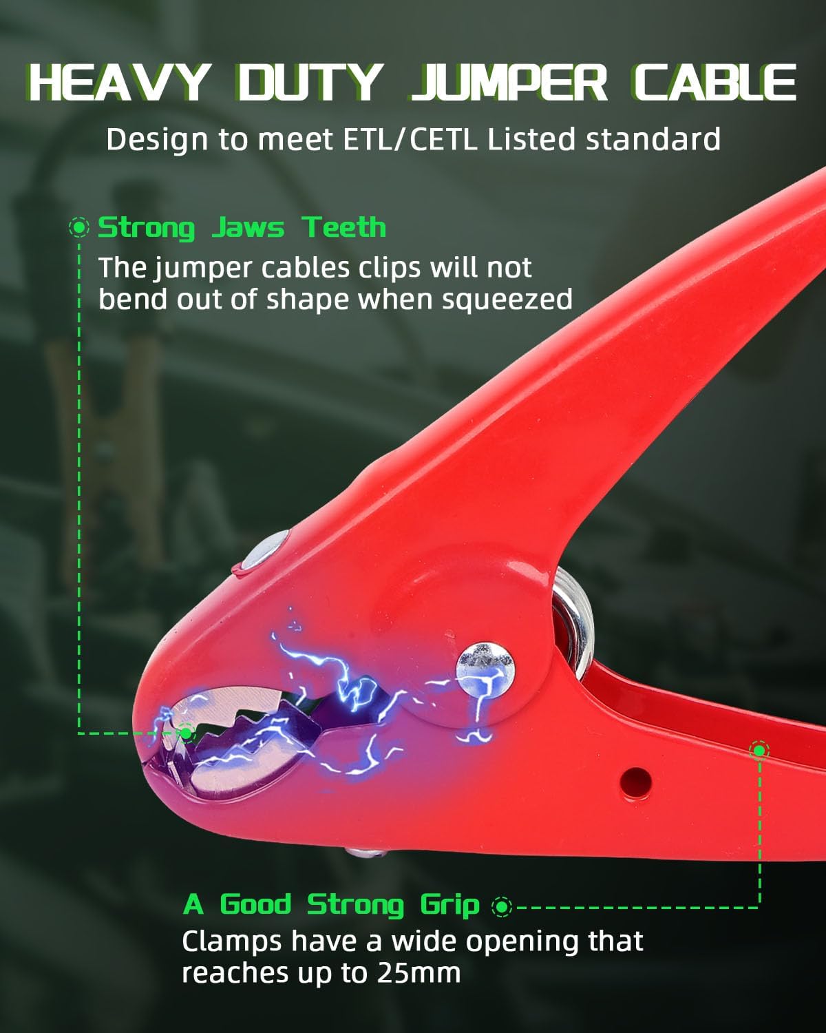 Abrazaderas cable puente 2 pzas con clips loro aisladas