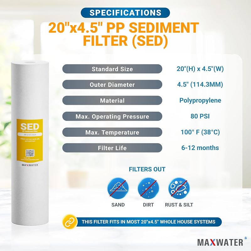 Filtro sedimentos 10mic 20" comp DGD-5005-20