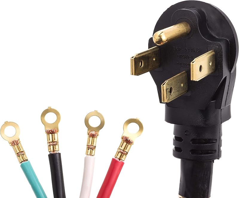 Cable alimentación 4 cables 50A 6 ft conexión eléctrica