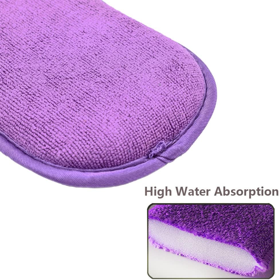 Esponja microfibra antiarañazos pack 6 morado