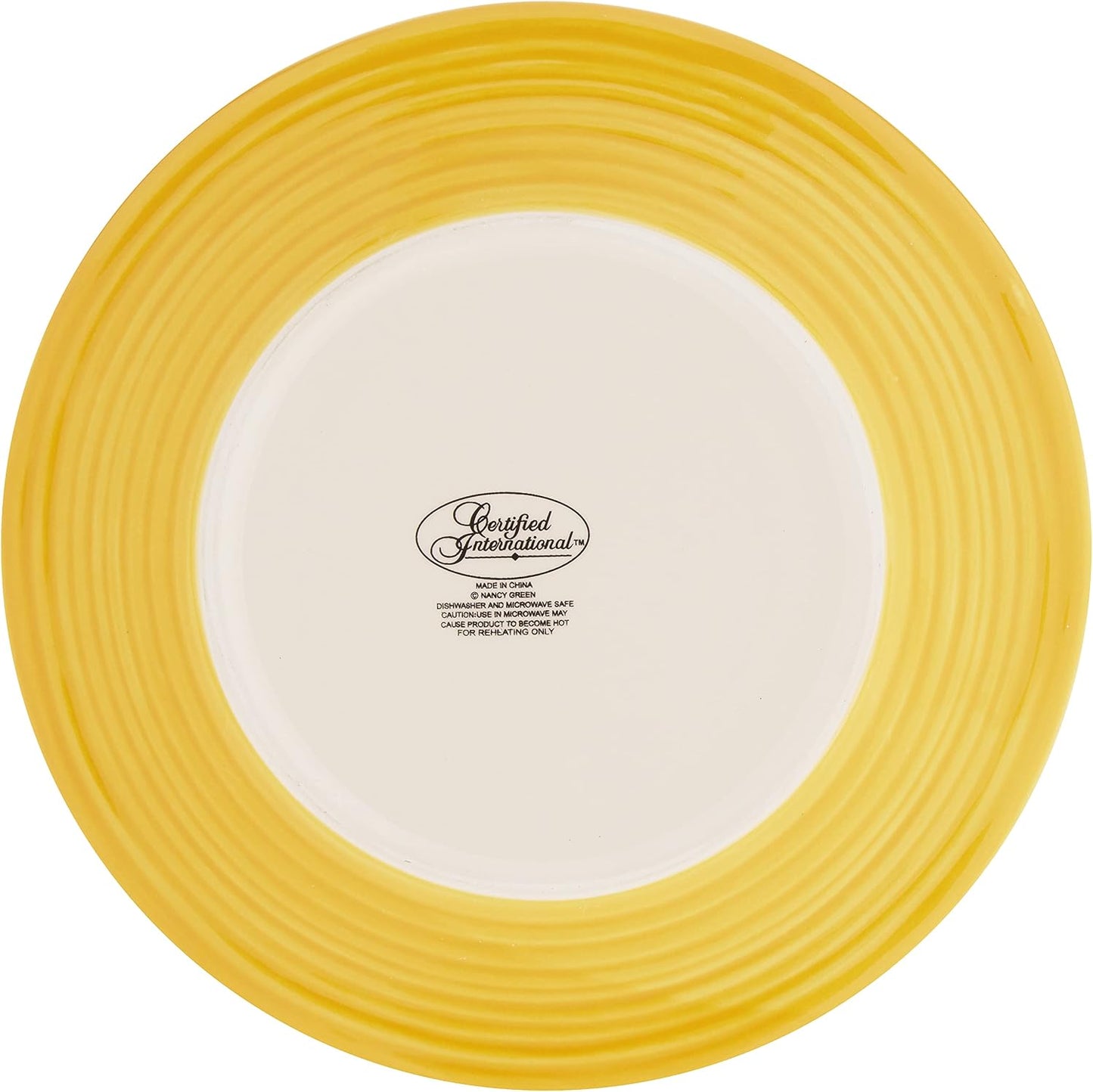 Set 4 platos cerámica postre 8.75" estilo bohemio