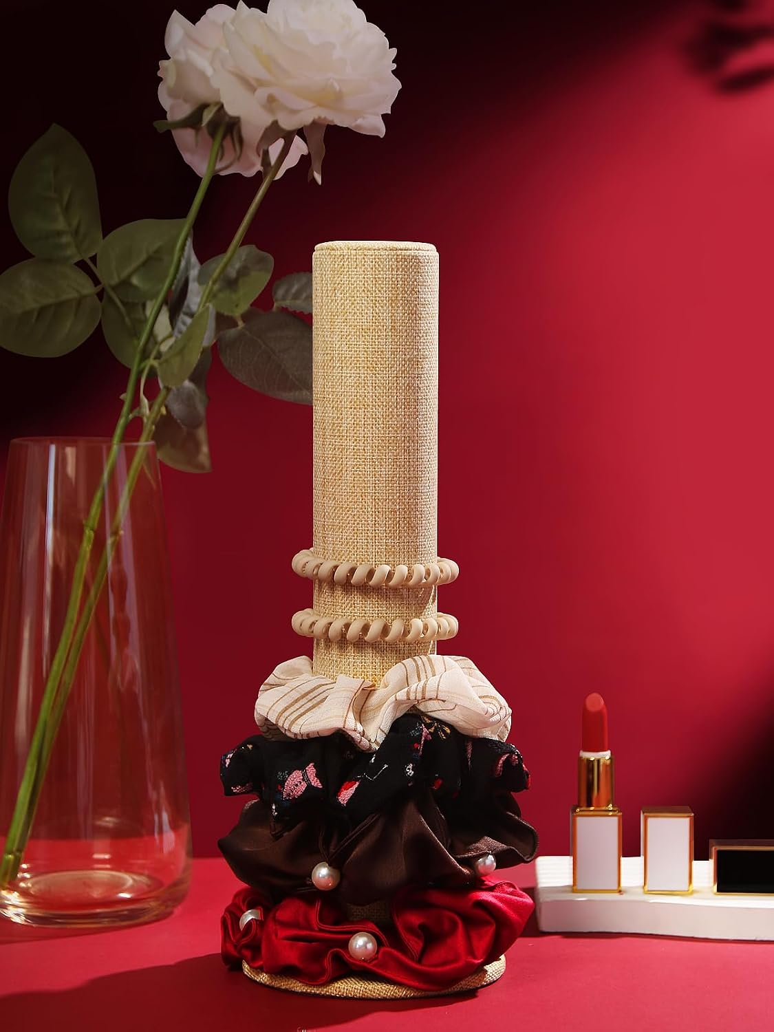 2 Soportes Diadema Organiz. Cabello Lino Amarillo
