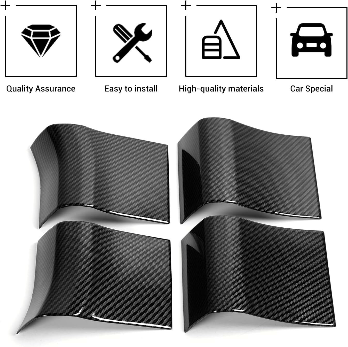 Accesorios cubierta manija puerta Ford F150 15-20 fibra