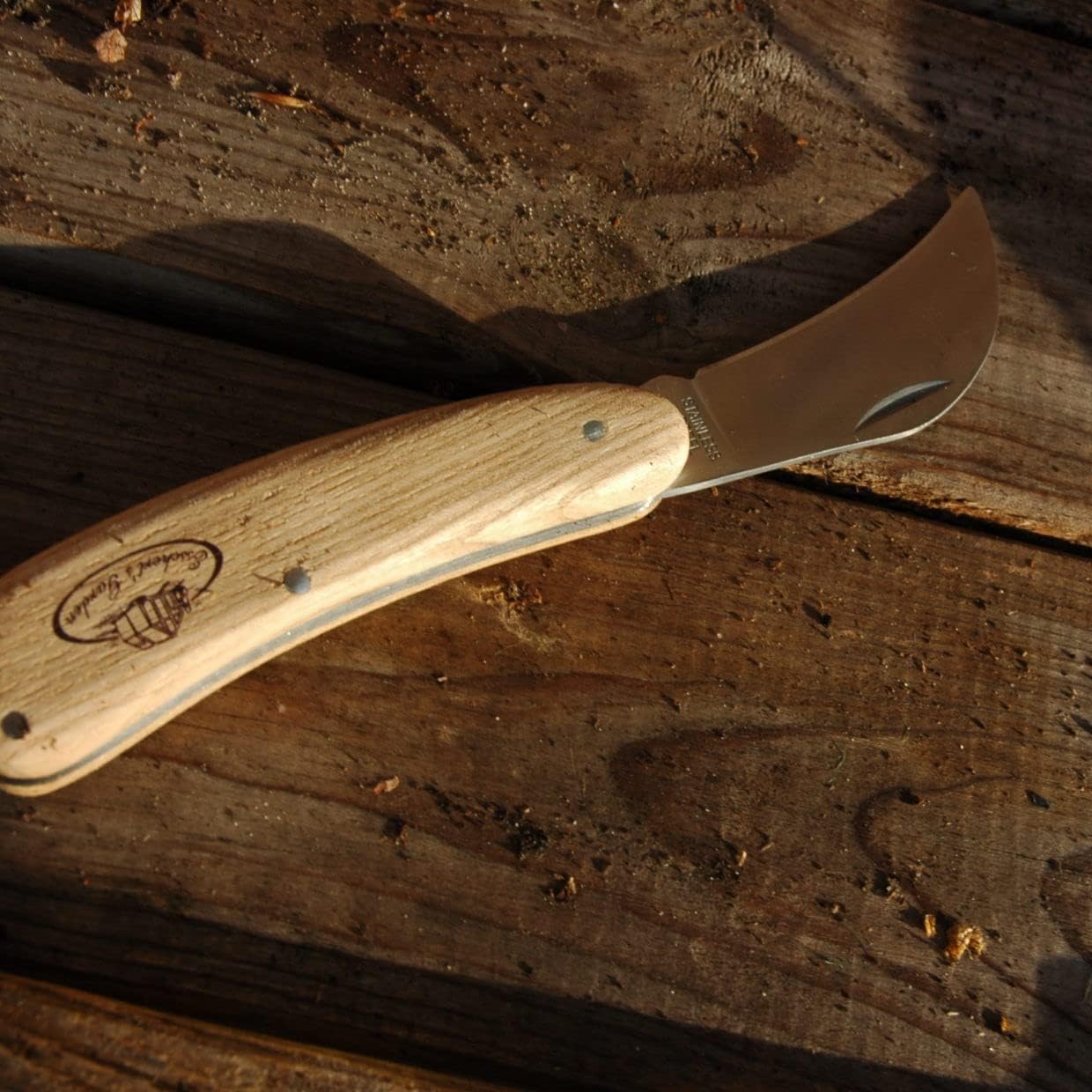 Cuchillo de Podar con Hoja de Acero Inox para Jardín