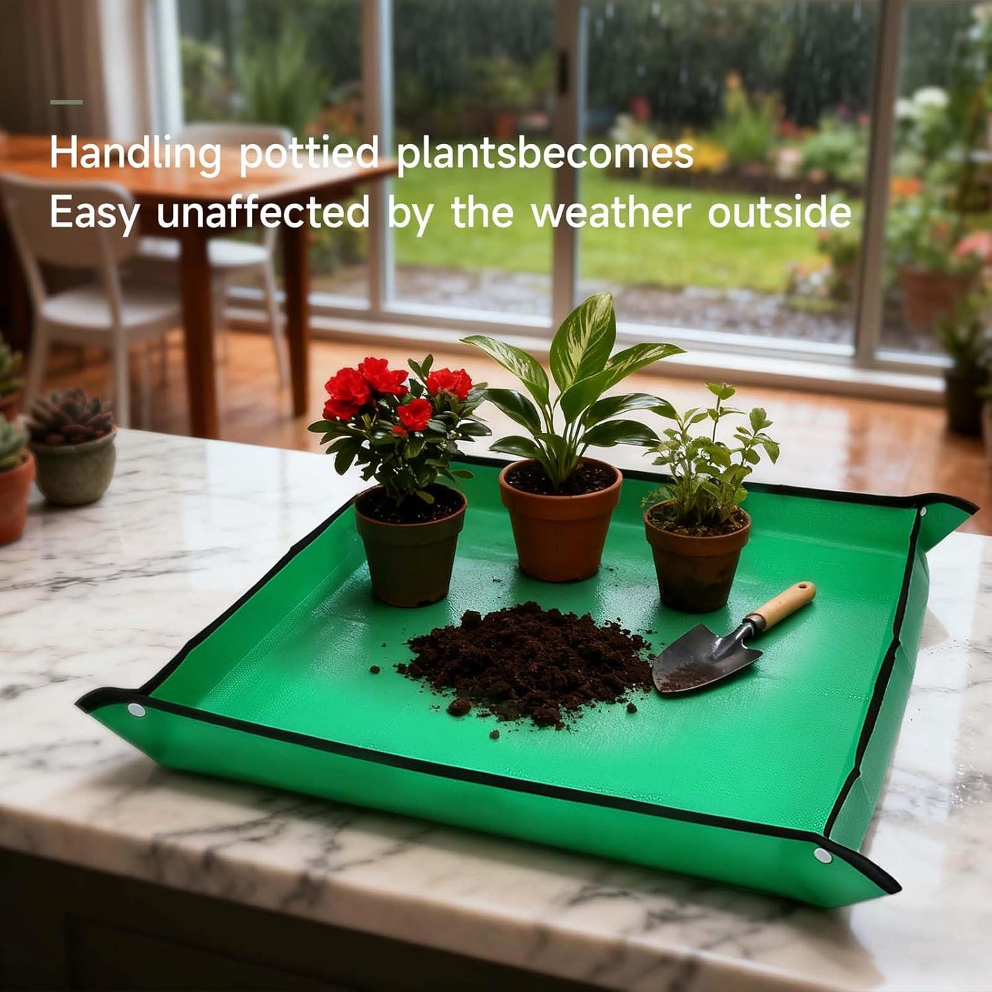 Tapete trasplante 26x26pulg para plantas suculentas impermeable