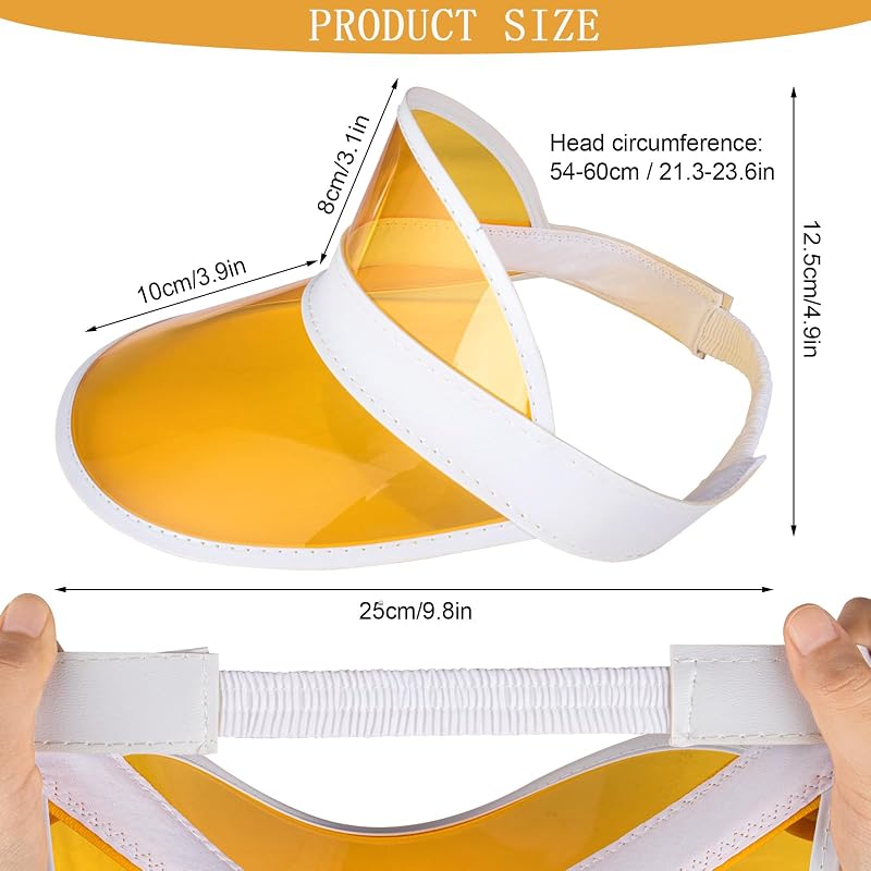 Visera plástico claro UV deporte al aire libre