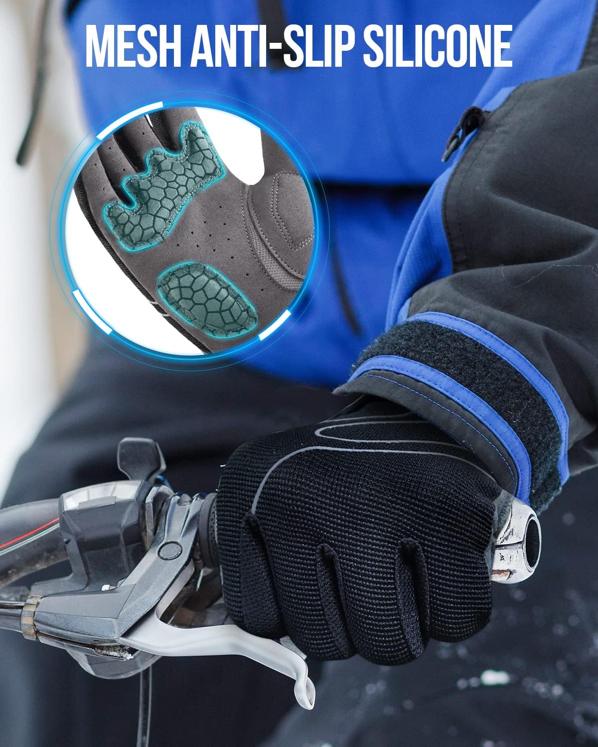 Guantes ciclismo invierno tactil antiderrap