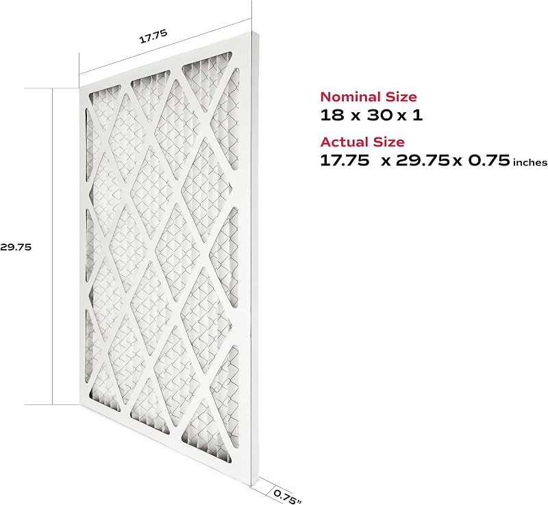 Filtro aire MERV 11 18x30x1" set 4 electrostático HVAC