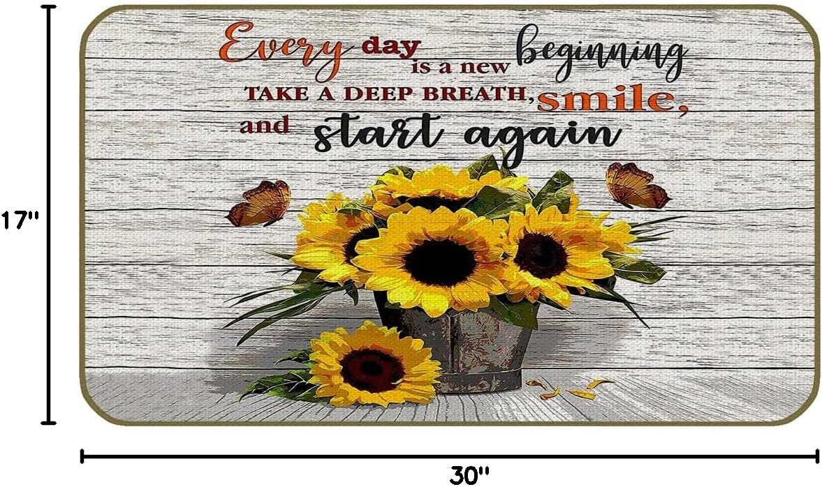 Tapete decorativo retro girasol 17x30" hogar