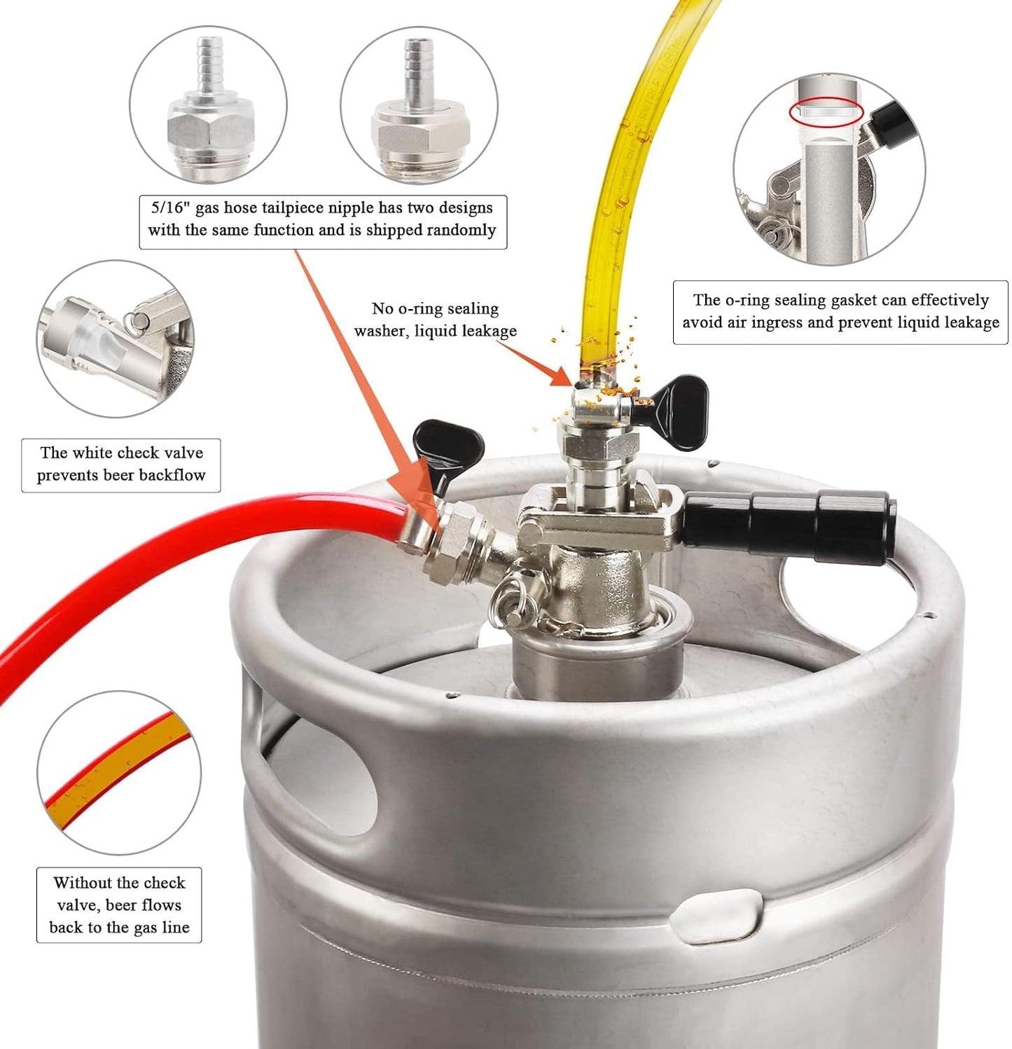 Acoplador Sankey S 1/4pulg sonda acero inox cuerpo latón