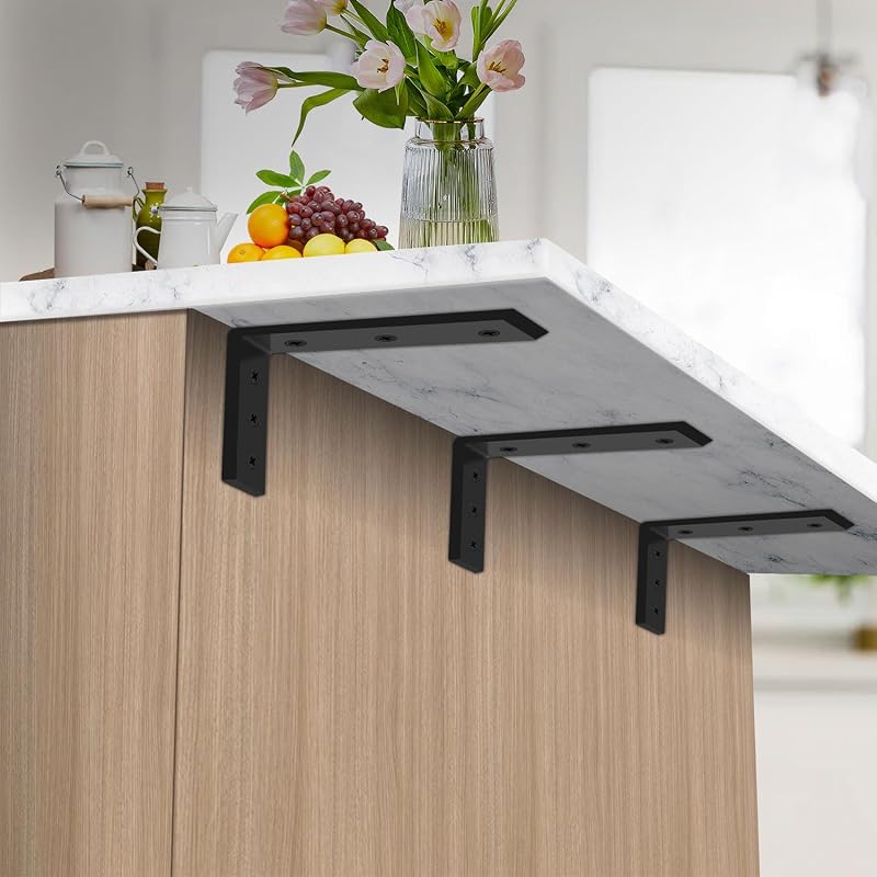 3 Soportes Encimera 12x6" Resistentes Exterior