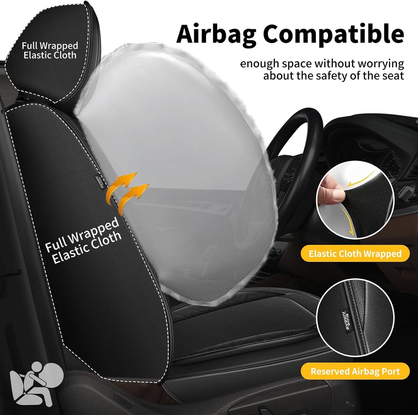 Fundas asiento cuero para Nissan Titan 09-26 Impermeable