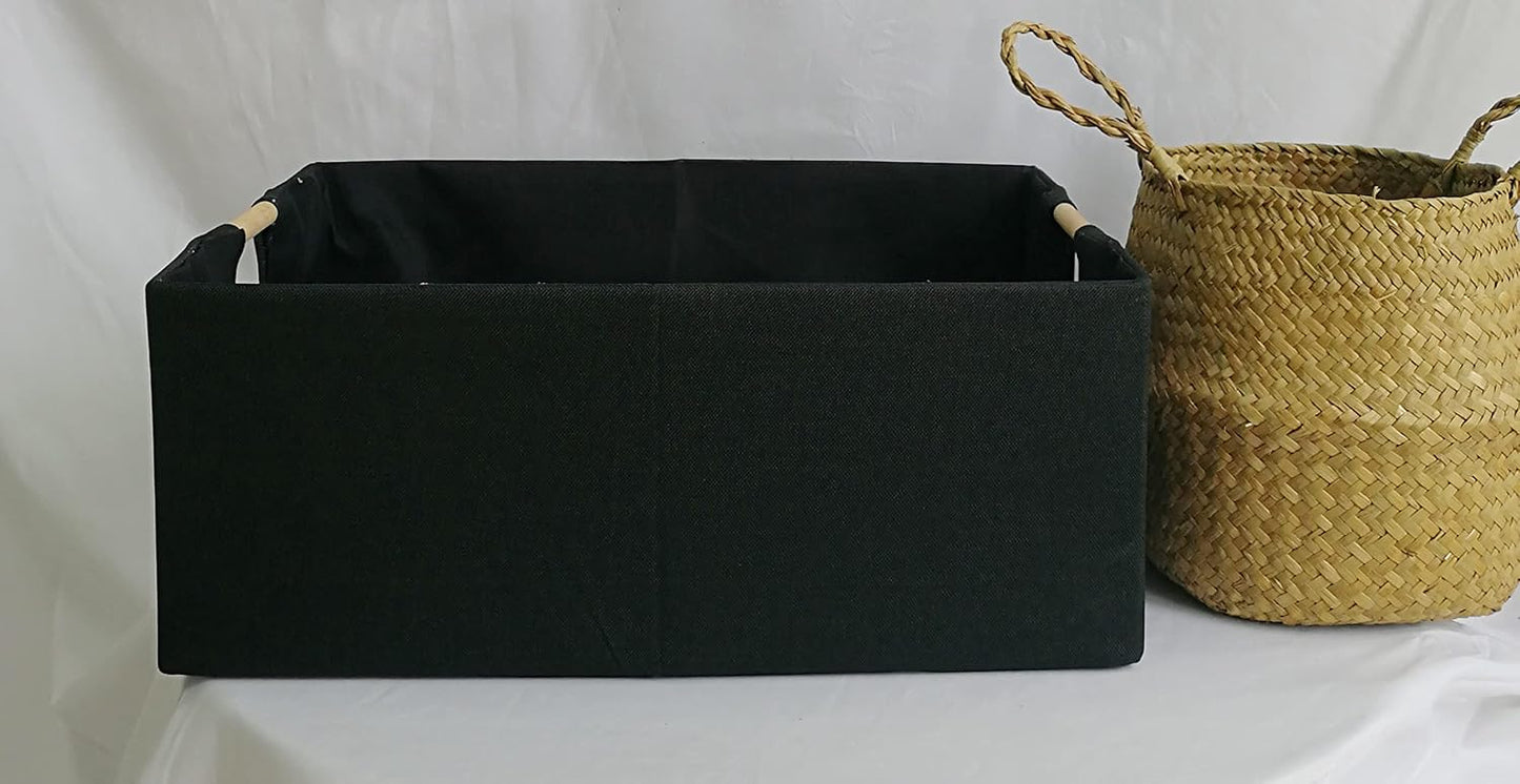 Caja plegable con asas para almacenar en hogar oficina