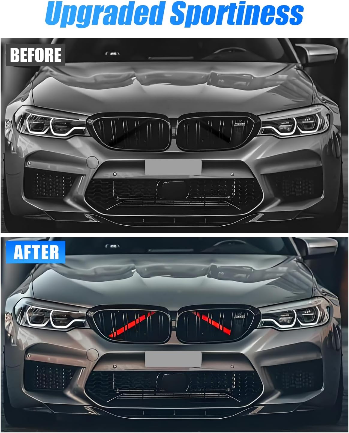Insertos parrilla BMW Serie 1-7 F20 F30 Rojo