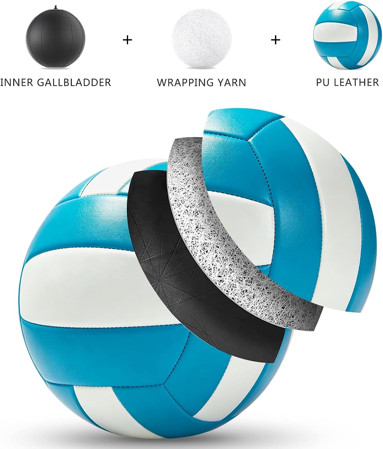 Balón voleibol suave tamaño 5 para playa gimnasio
