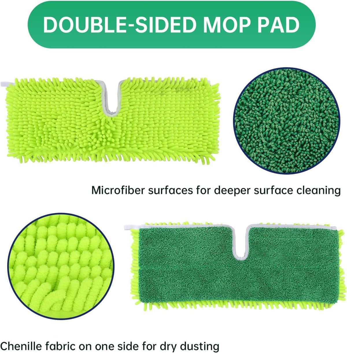 Almohadilla trapeador 18pulg microfibra doble cara para mopa Libman