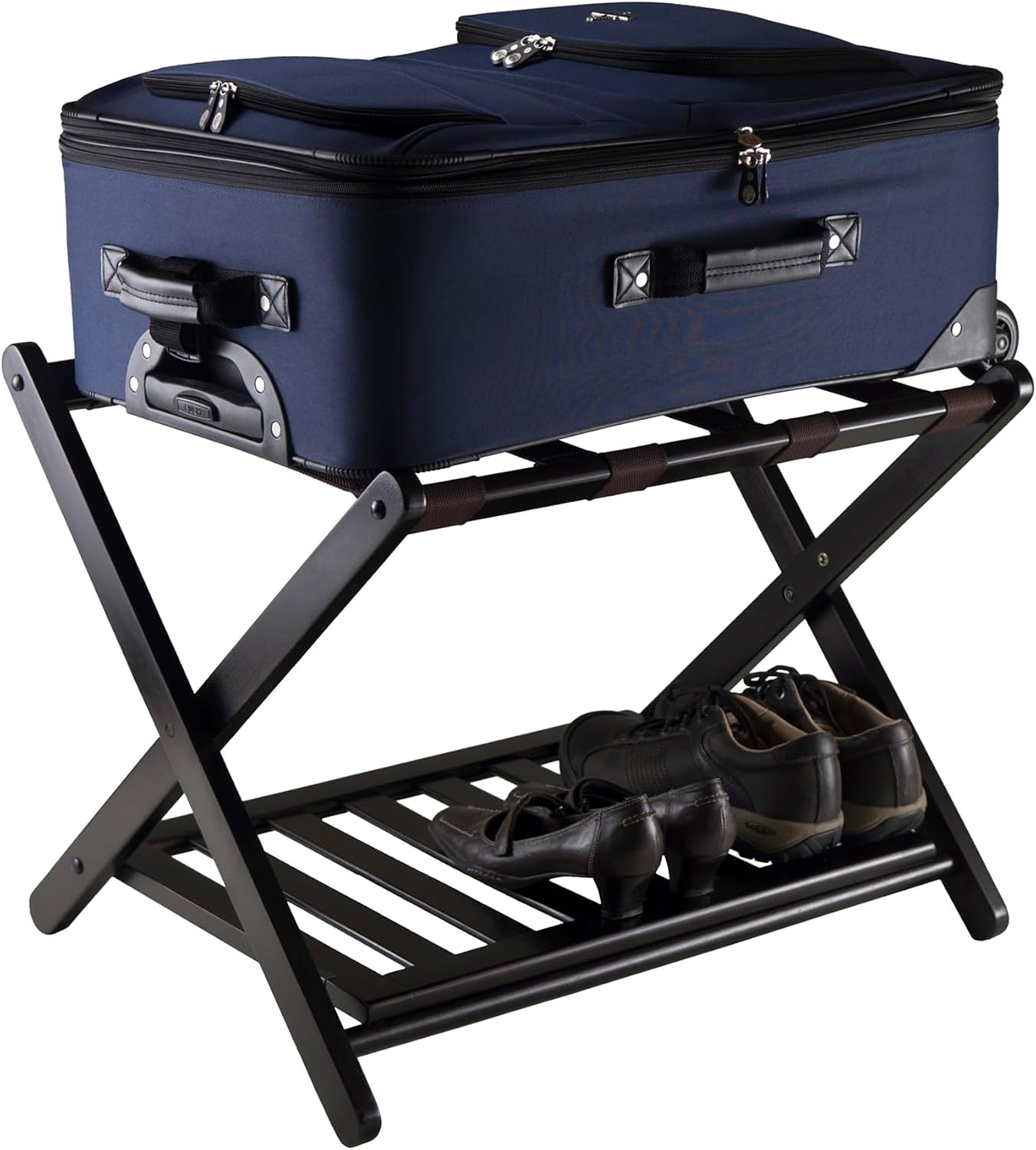 Soporte equipaje estante madera Reese