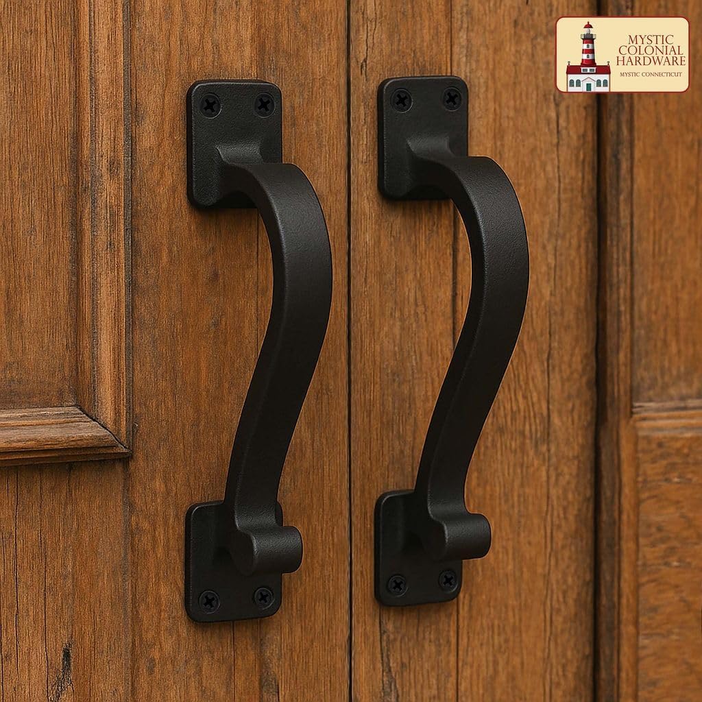 Manijas hierro fundido puerta gabinete 6pulg rústico