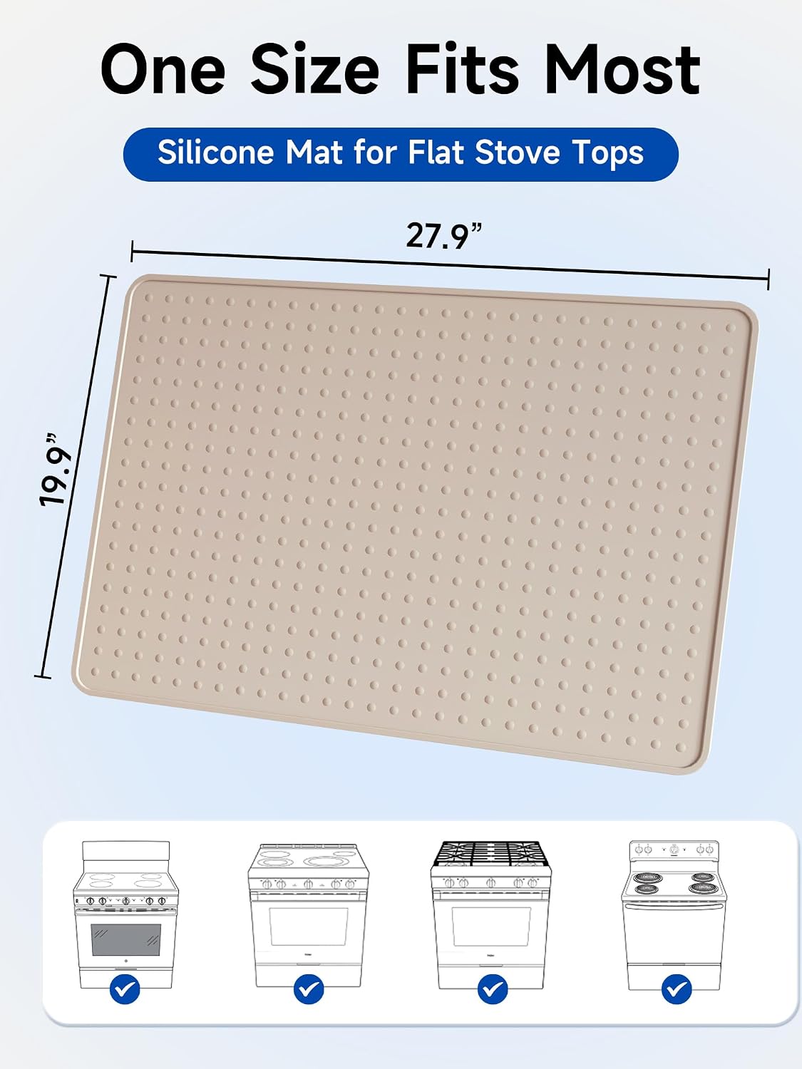 Cubierta estufa eléctrica silicona protector vidrio