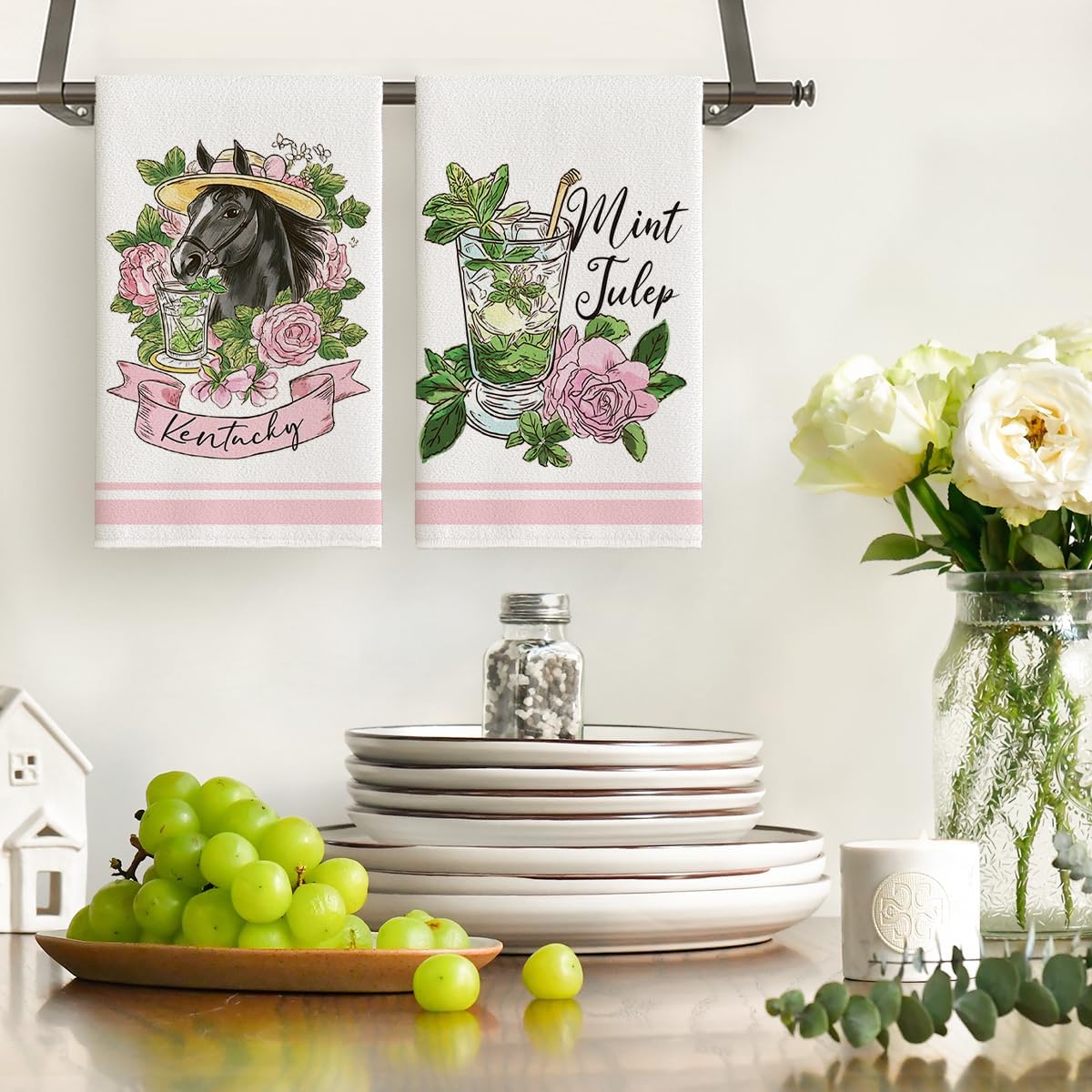 Set 2 Toallas Cocina Decoración Verano Granja