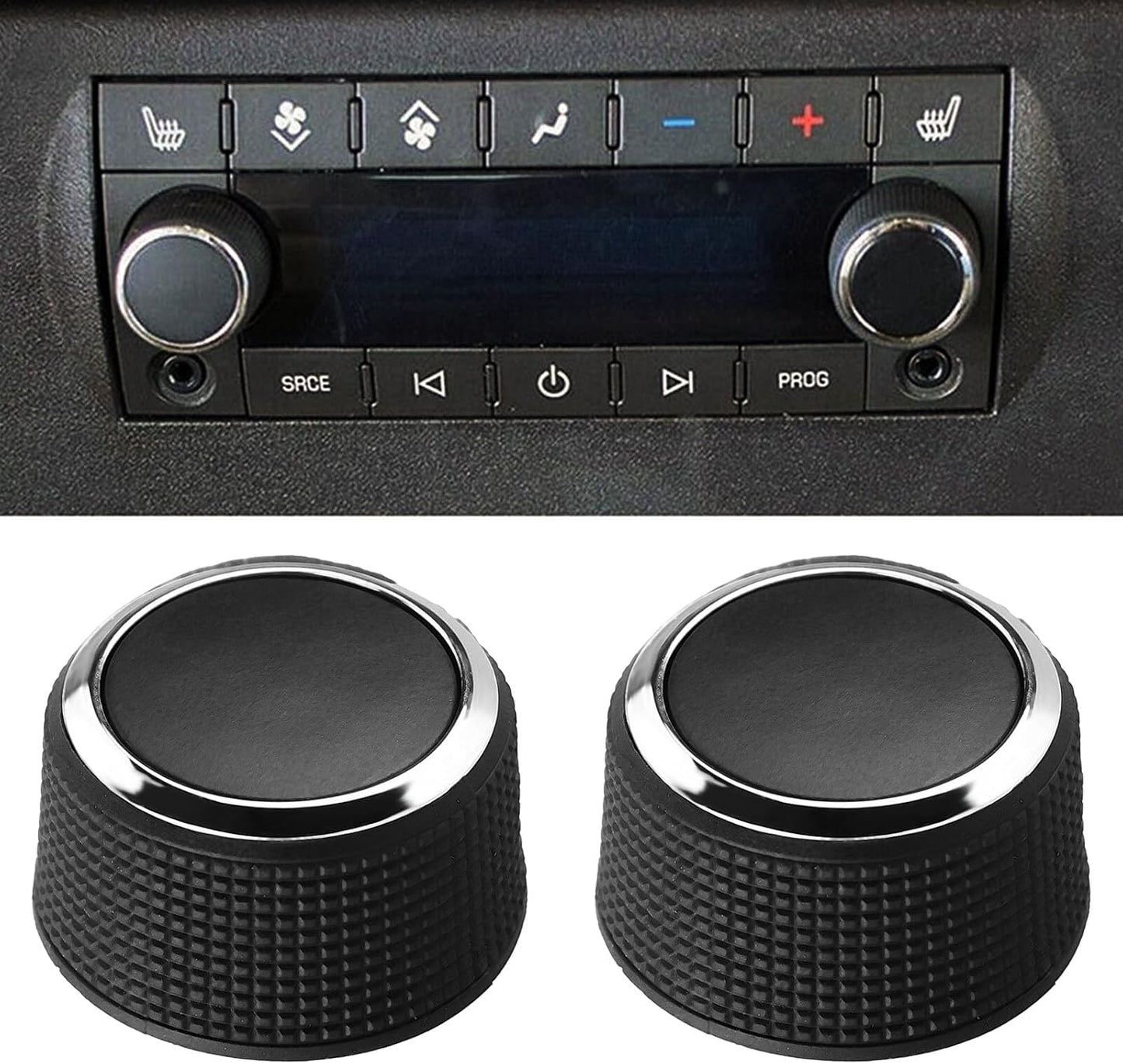 2 Pzas Perillas Control Volumen Audio Trasero Buick Enclave 07-13