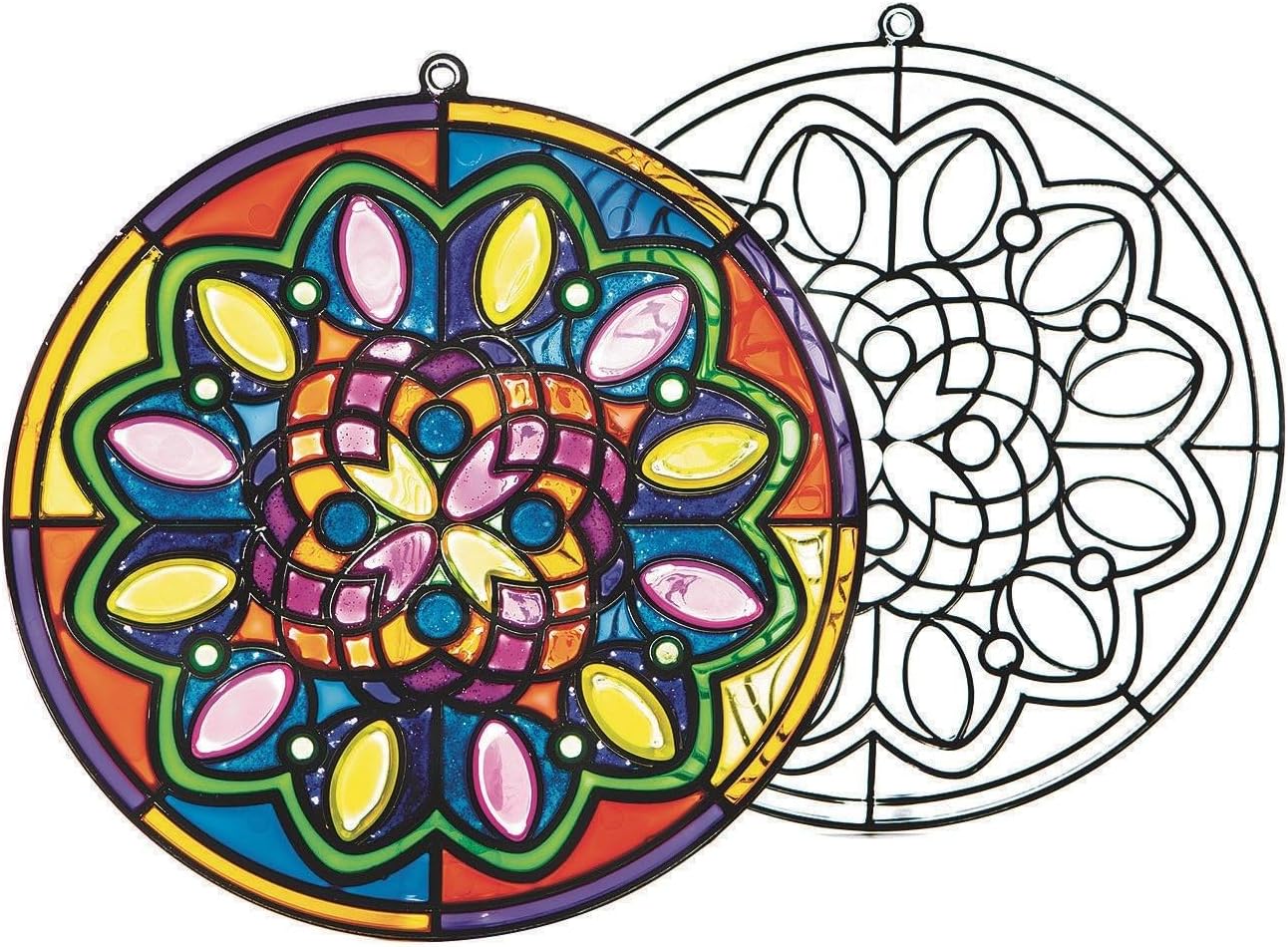 Paquete 12 a 8 pulg Sun Catcher acrílico circular