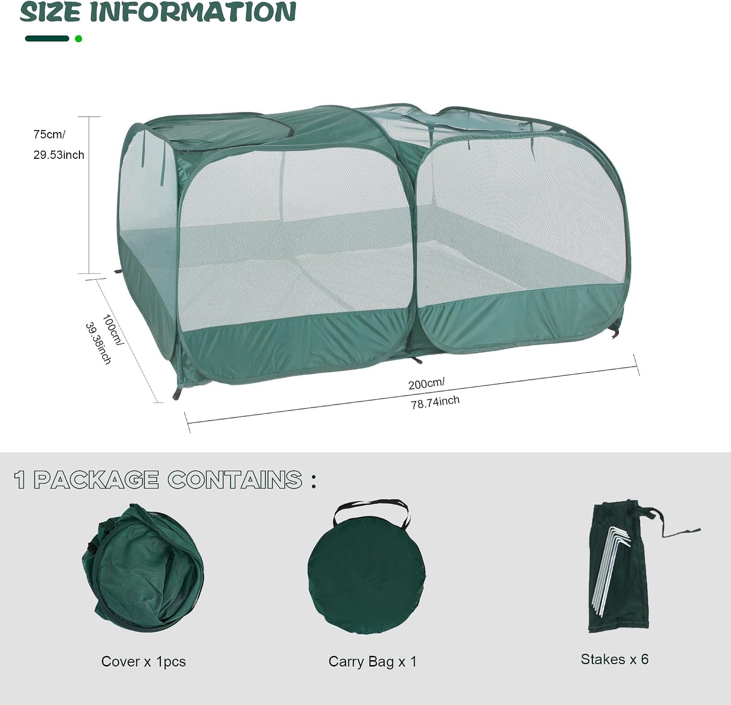 Corralito plegable para mascotas malla transpirable 2M