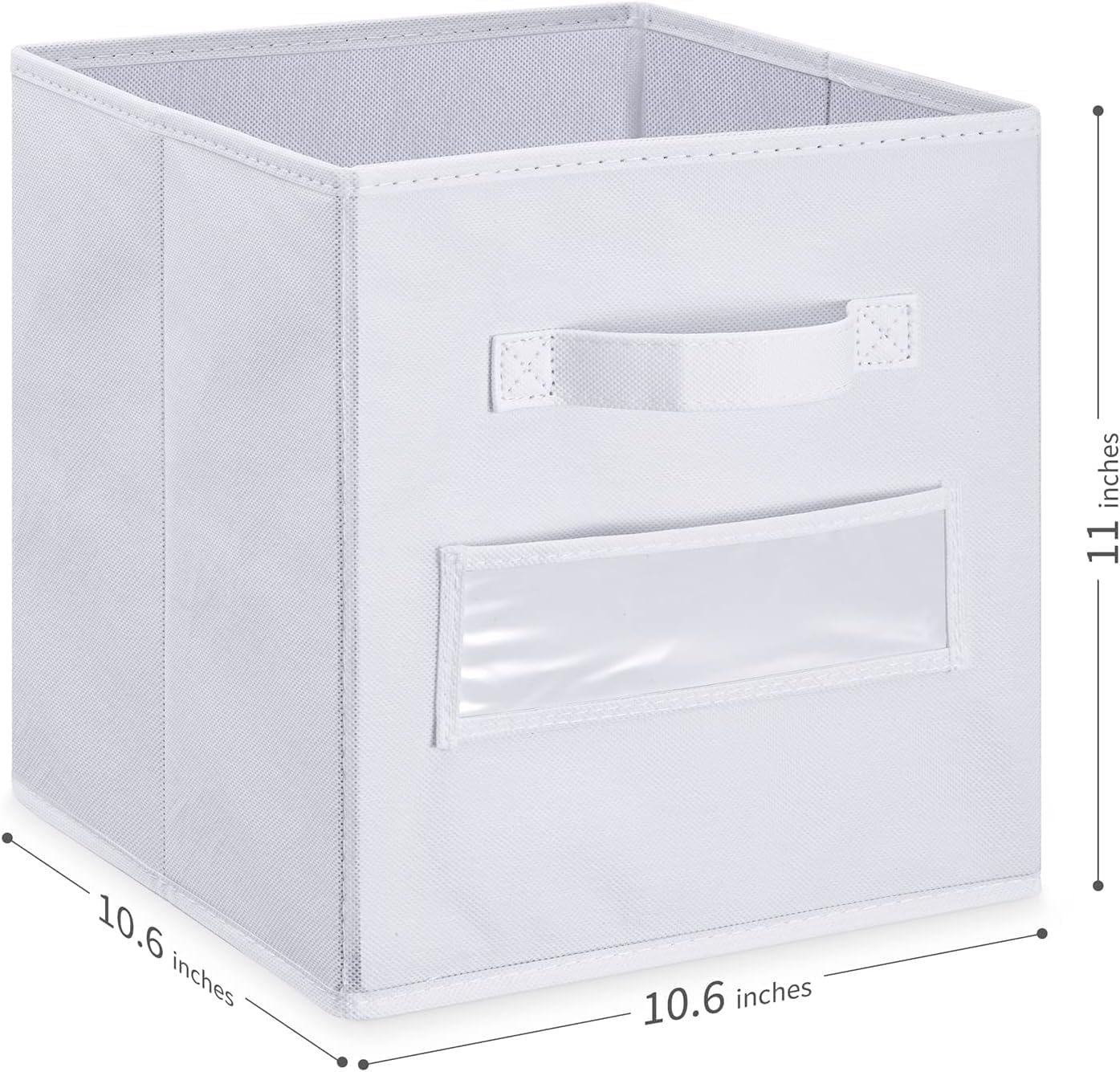 Cubos almacenamiento tela set 8 11" con etiquetas plegables
