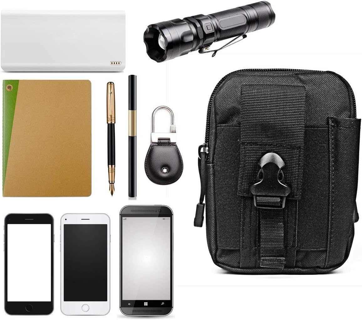 Bolsa táctica Molle EDC para hombre con soporte celular