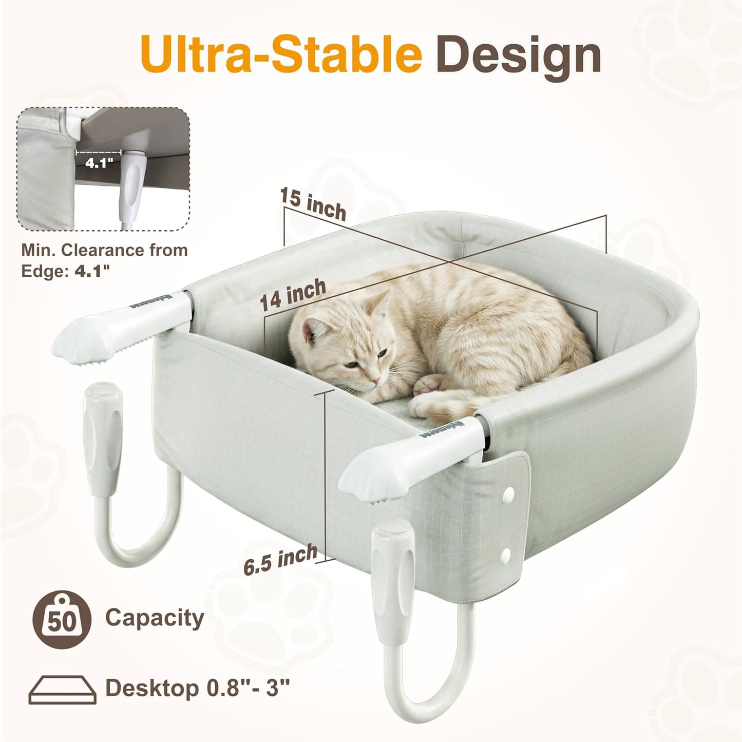 Cama escritorio para gatos grandes 50lb resistente