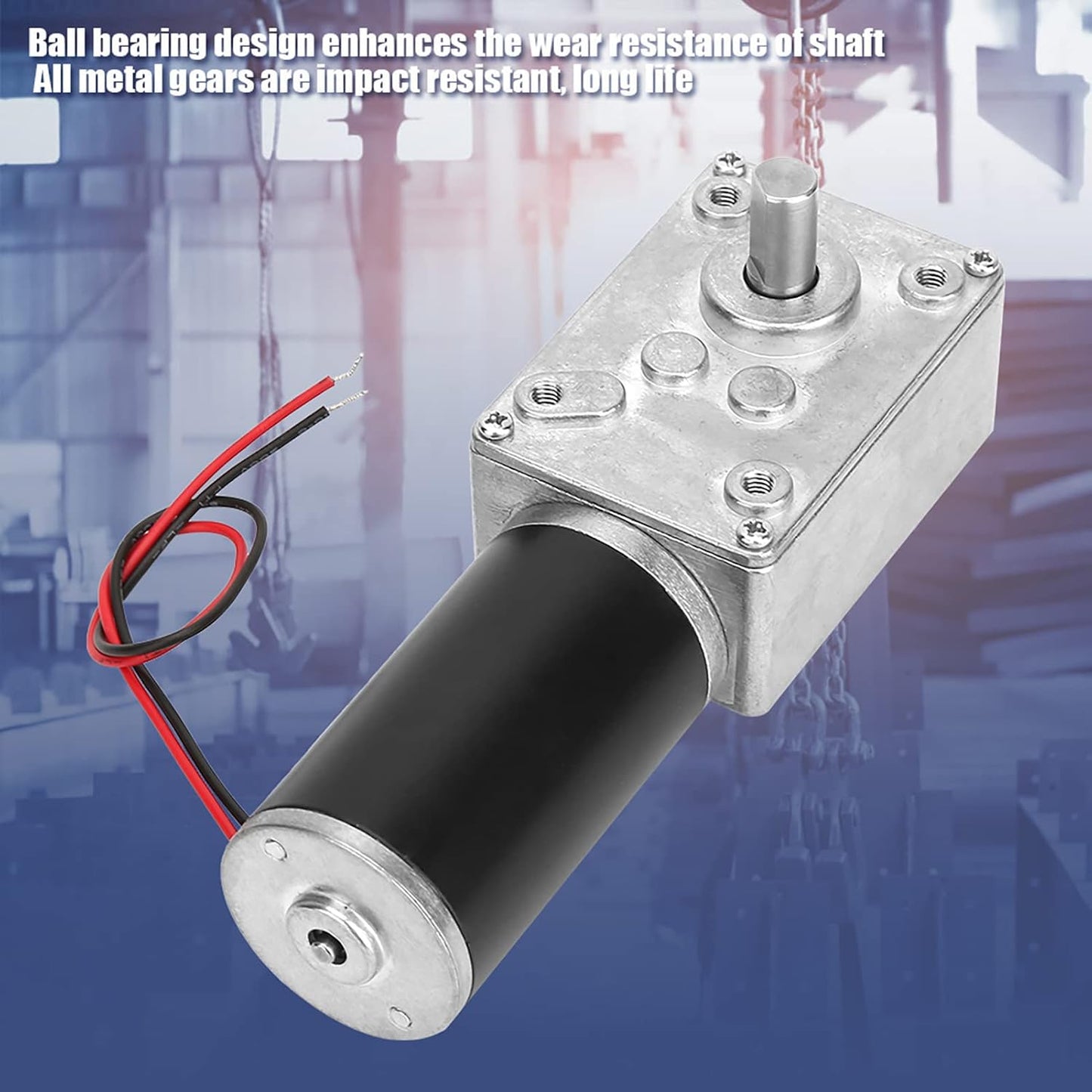 Motor engranaje helicoidal 12V eje 0.315" 130rpm