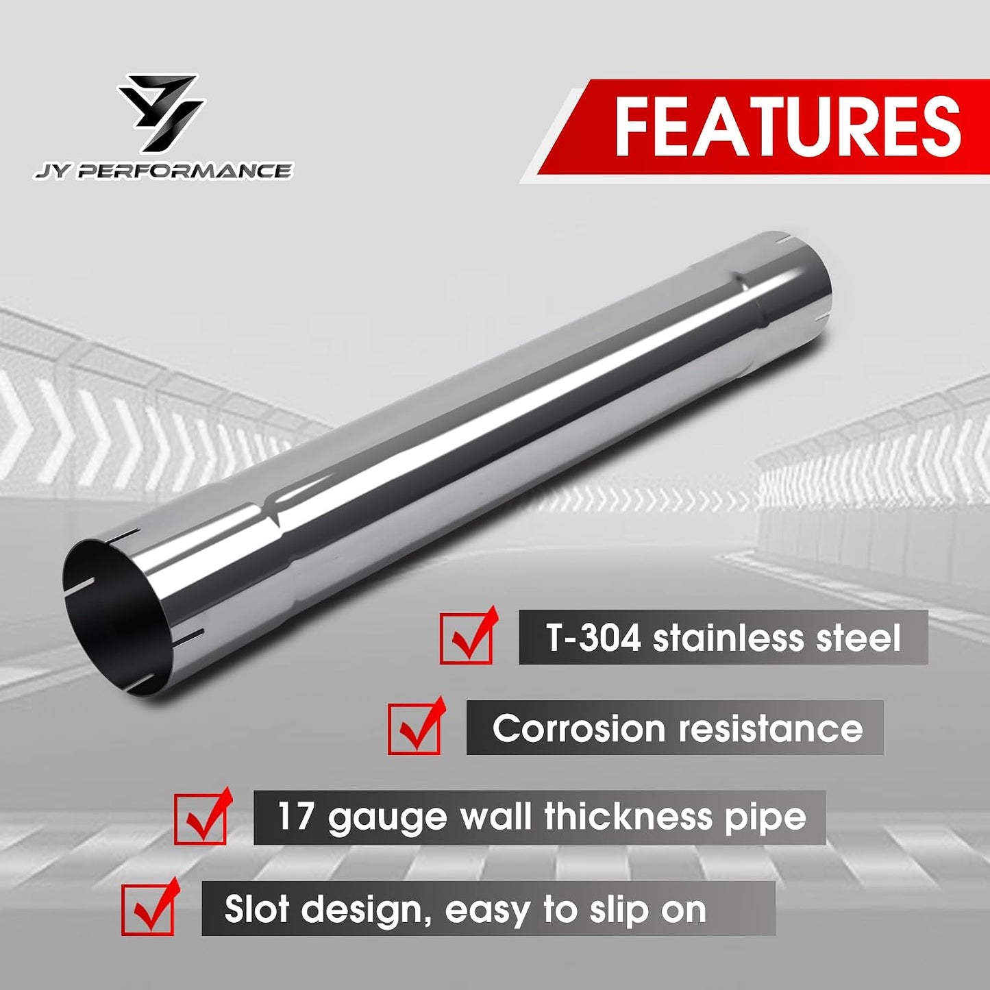 Tubo repuesto silenciador 4" acero inox T304